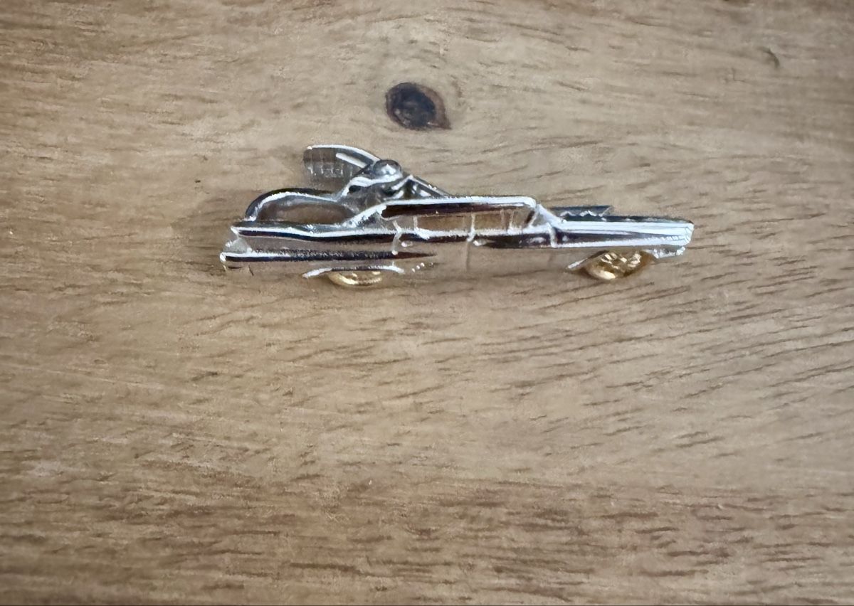 Anhänger: Krawattennadel / Clip, Auto Oldtimer, Silberfarben, Neu! – Gebraucht aus Bäretswil von clothes-freak