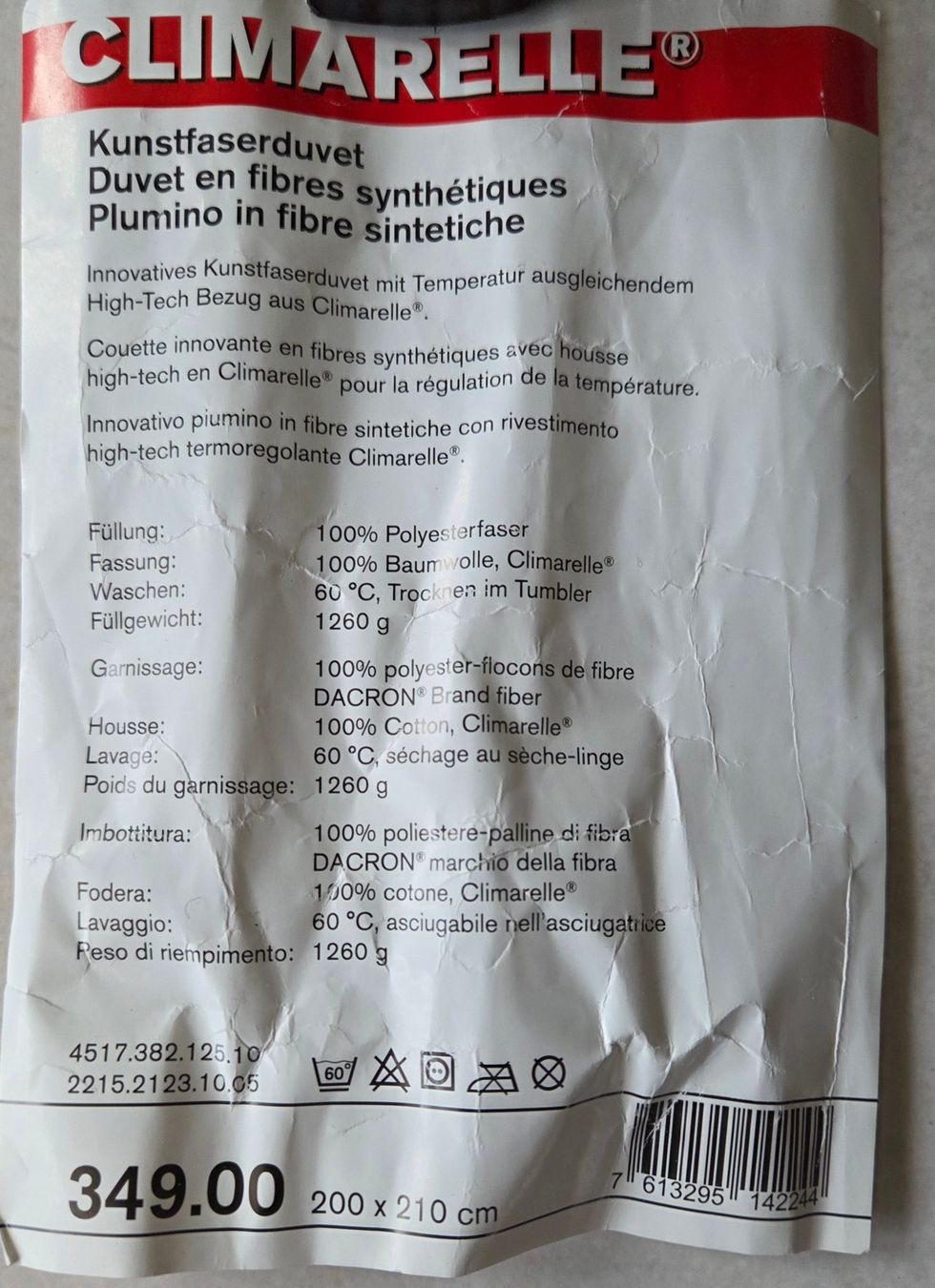 Micasa Decken: Duvet Kunstfaser 200 x 210 cm Micasa – Gebraucht aus Konolfingen von Chonu 4