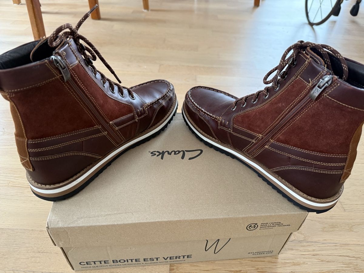 Clarks Scarpe da uomo: NEW! Lederschuhe Clarks Grösse 44.5 – Nuovo e nell'imballaggio originale da Ebikon venduto da Rechsteiner90 3