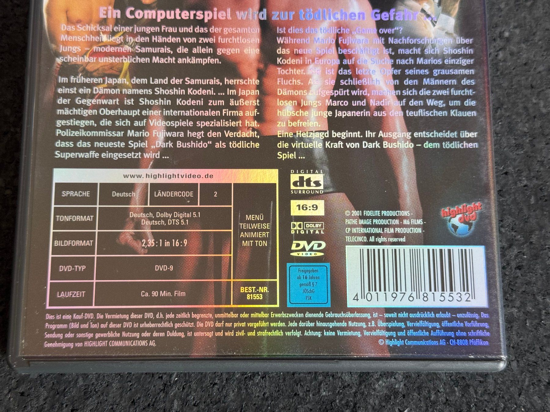 Alle DVDs: SAMOURAIS DVD DE – Gebraucht aus Fribourg von tschjoly 3