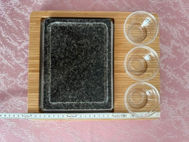Küchengeräte: Heisser Stein-Set, Bambusbrett 30 x 25 cm – Gebraucht aus Lostorf von Nick1258 5