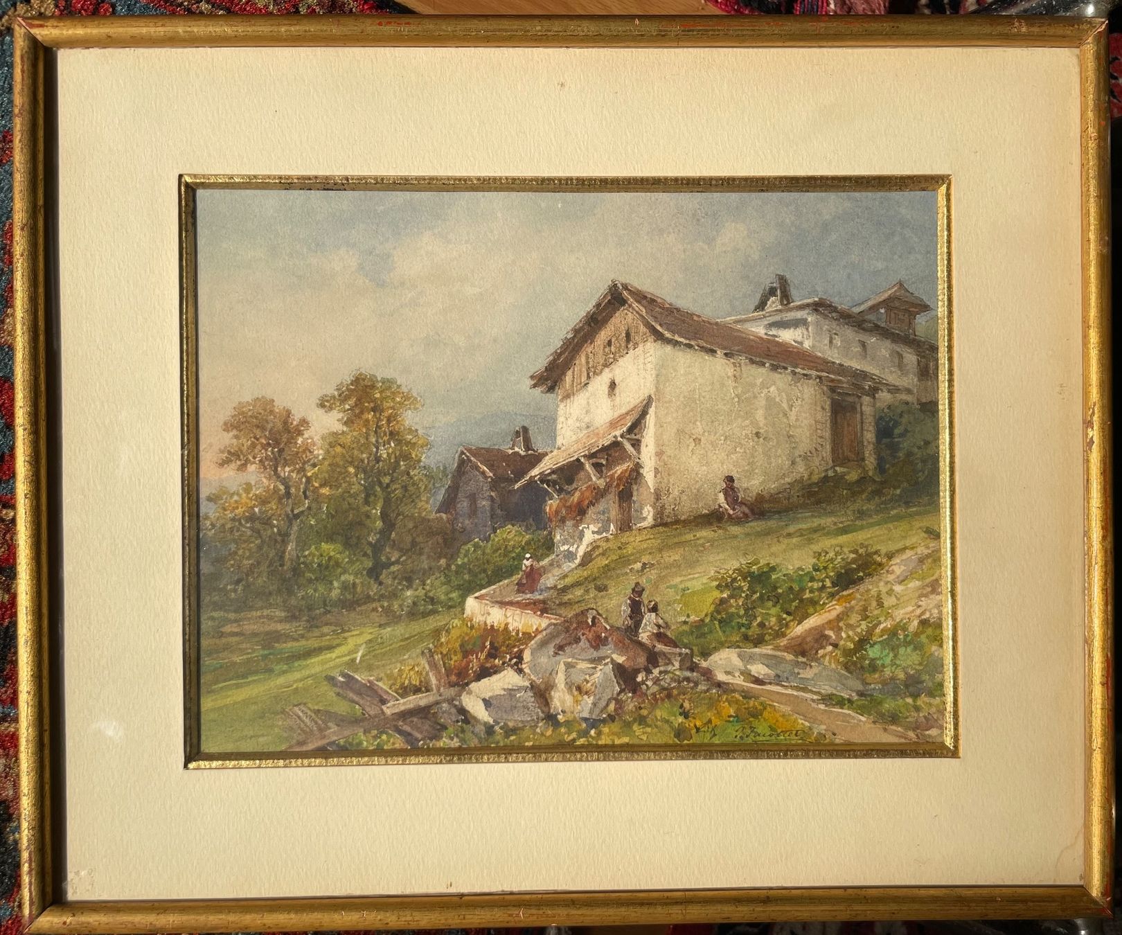 Tableaux: J. Jacottet aquarelle Pyrénées – D'occasion à Biel/Bienne par Galaq 1