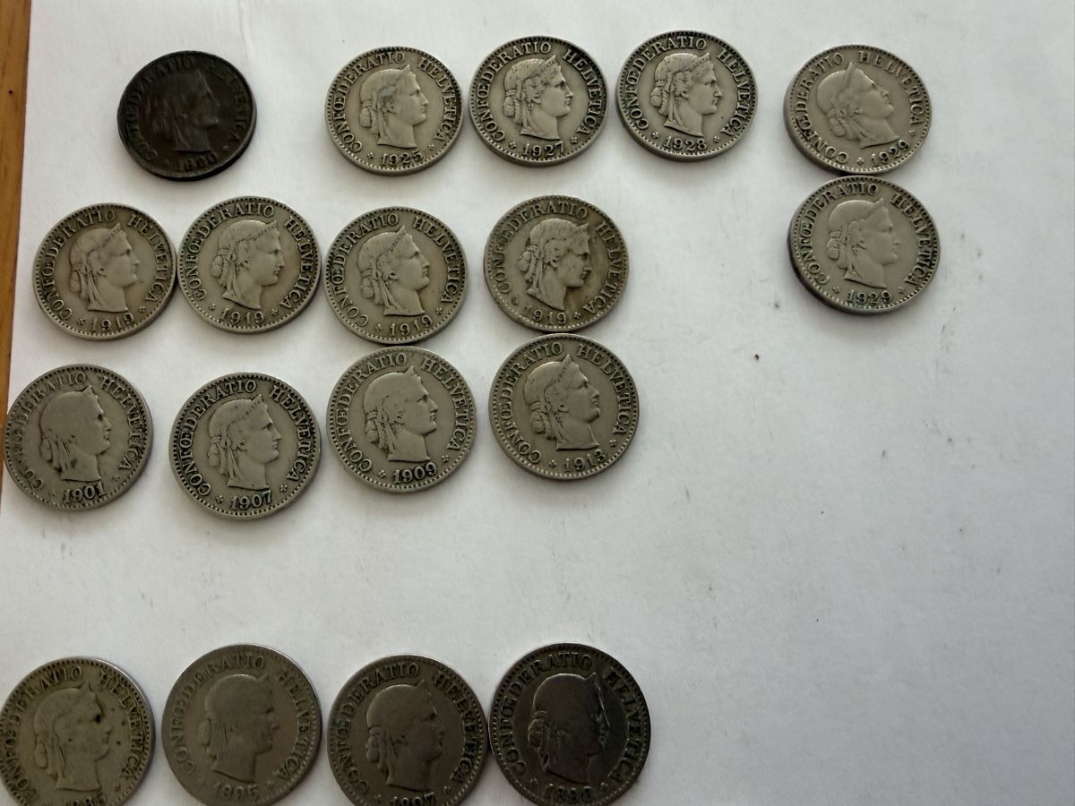 Tutti le monete: Pièces suisse de 10 centimes de 1879 /1929 – Usato da Echallens venduto da JAR69 3