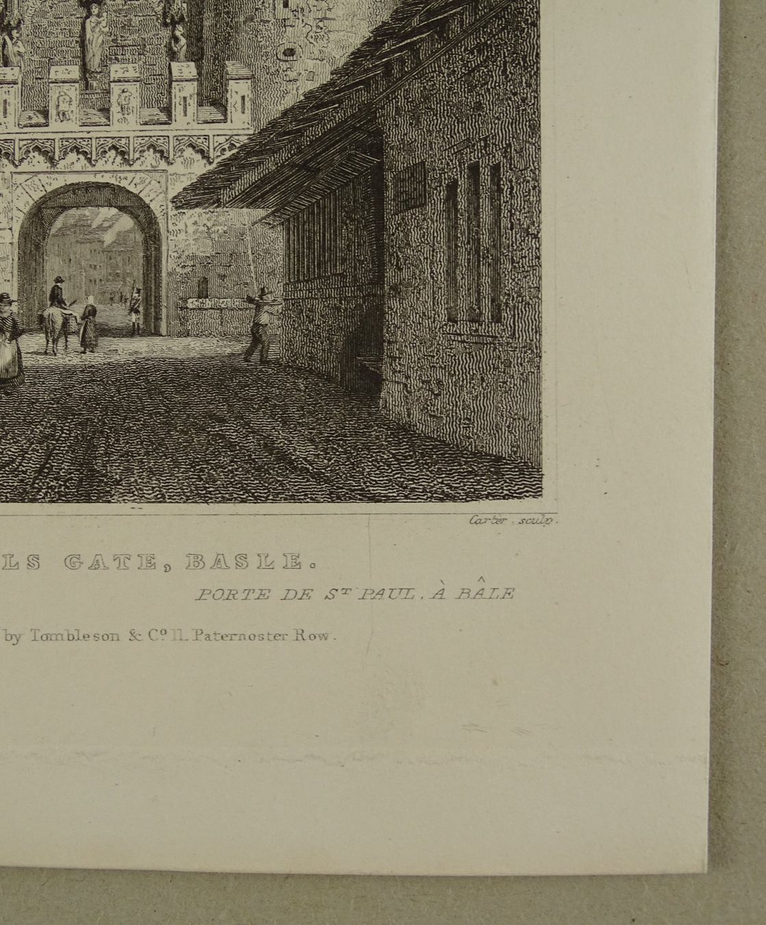 Gravures: BASEL SPALENTOR, STAHLSTICH 1832 – D'occasion à Grüningen par Kartensammler 5