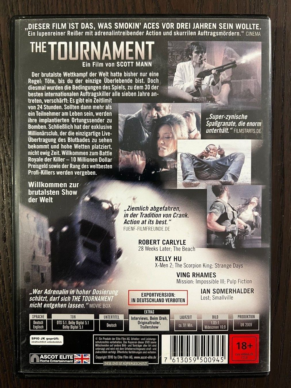 Tutti i DVDs: The Tournament - Battle Royale unter Killern – Usato da Zürich venduto da FilmFreunde 1