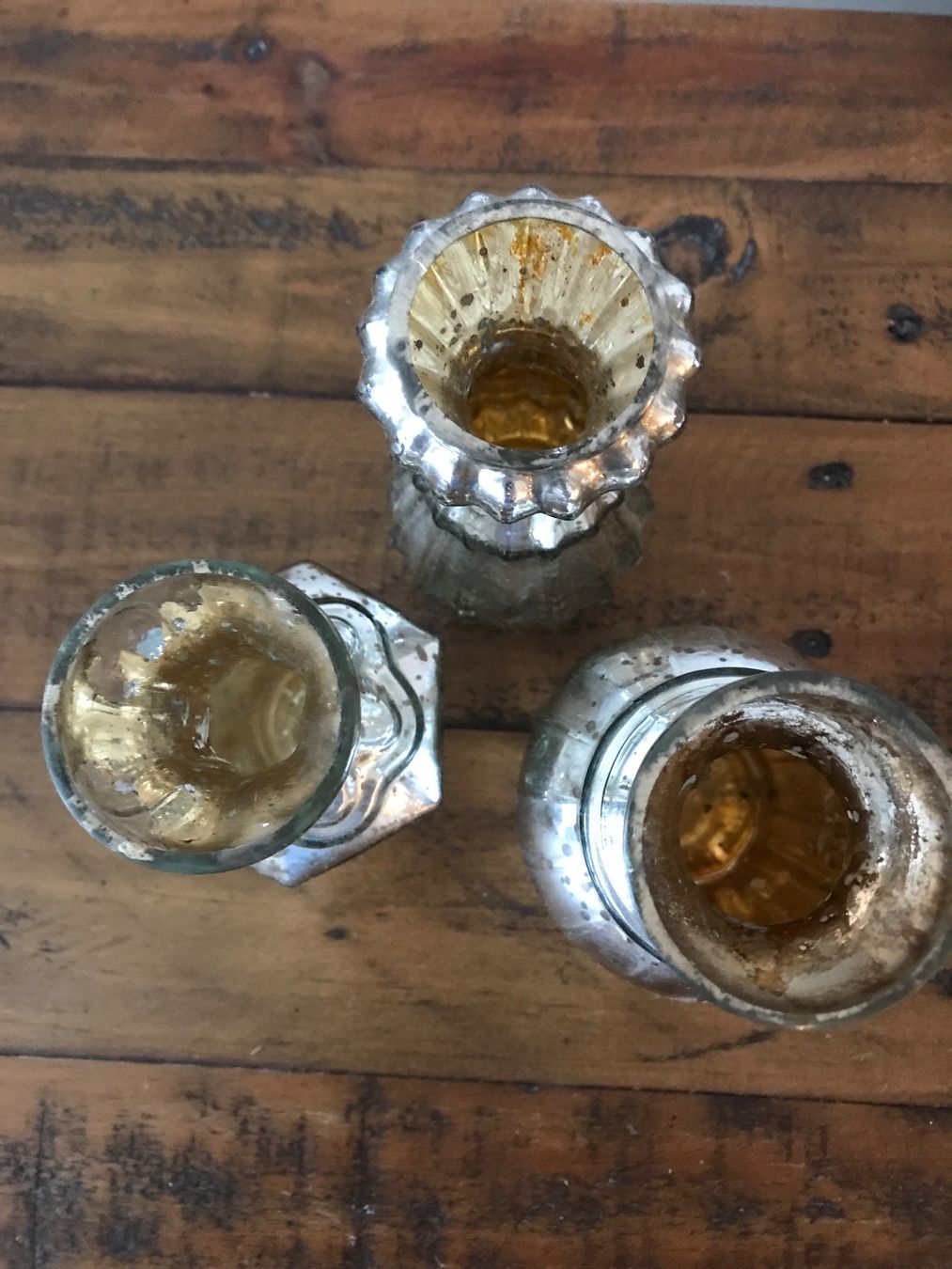 Vasi & Recipienti: 3 Vasen Glas silbrig – Usato da Rapperswil SG venduto da cosiba01 5
