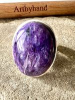 Sibirische Rarität – Traum Charoit Ring Silber 925 XL Format