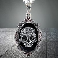 ☠️ Stylischer Totenkopf-Anhänger für Dia De Los Muertos 🌹🦴