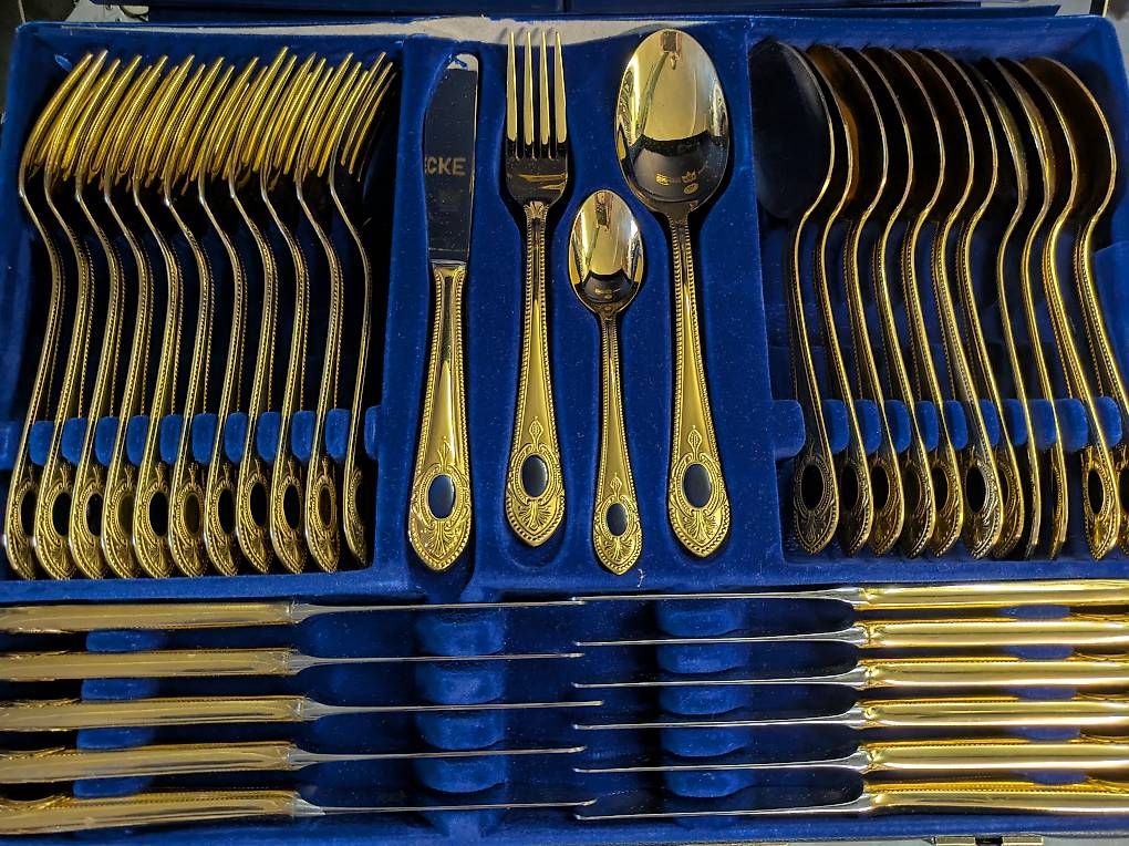 Set di posate: Solingen Besteck vergoldet 24 Karat – Usato da Schaffhausen venduto da max_c62l 3