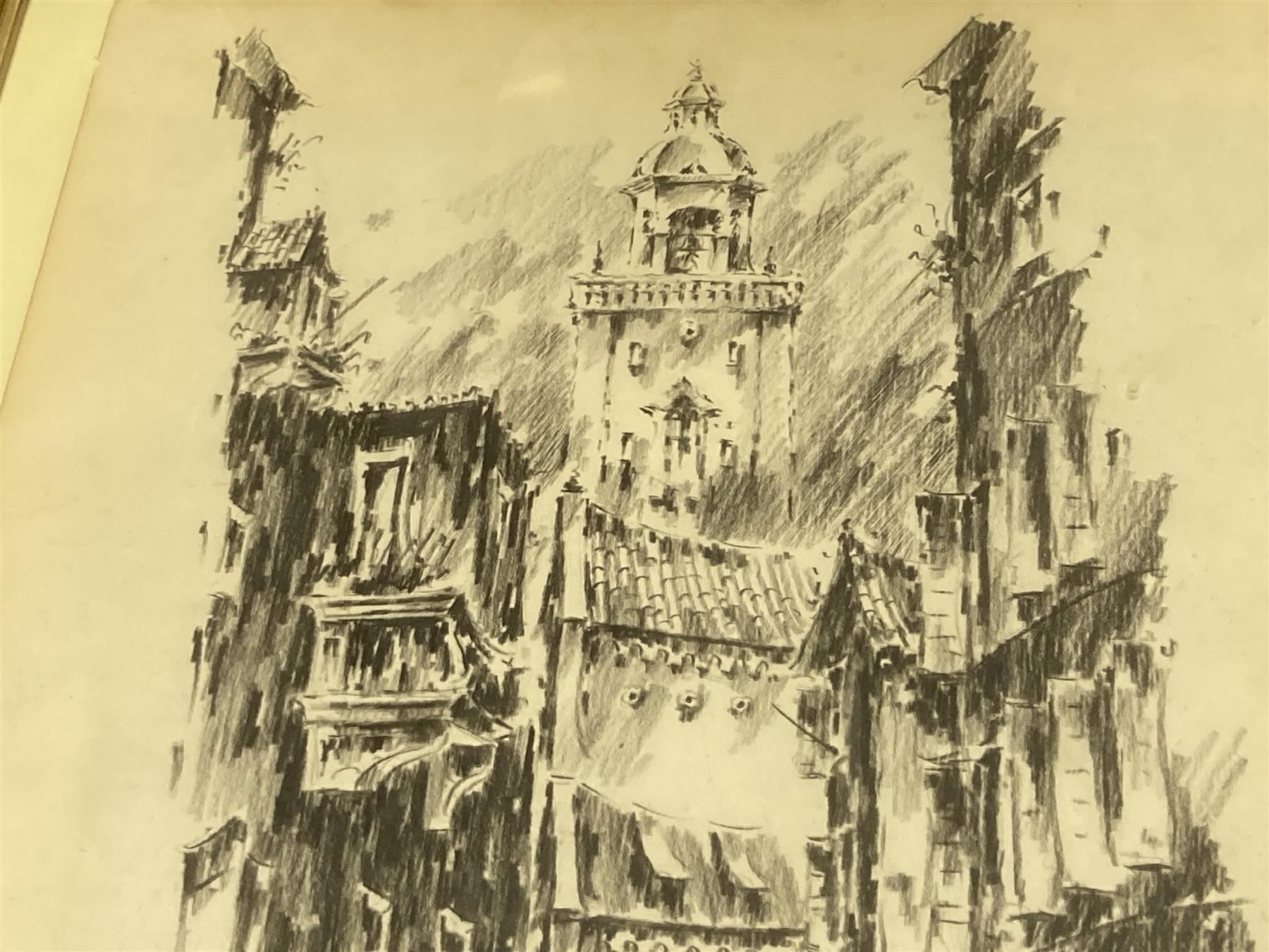 Dipinti: (ca) Treppe zur Kirche sign – Usato da Bern venduto da Jwpm66 1