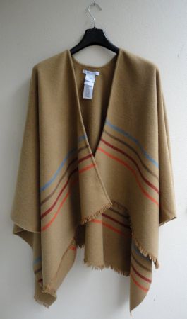 Poncho/Umhang Caractere 50%Wolle/30%Baumwolle Made Italy Neu