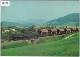 Krokodil-Lokomotive Be 6/8 III mit Kieszug bei Eglisau
