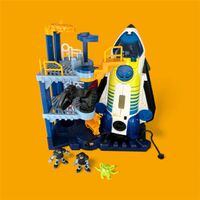 Imaginext Space Shuttle und Tower, Blue Alien und Space Pod