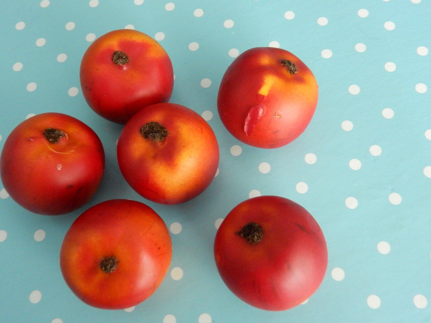 Tutte le decorazioni: Apfel: 6 rote Kunst-Äpfel, Herbstdeko, neuwertig – Usato da Jona venduto da simongarden 3