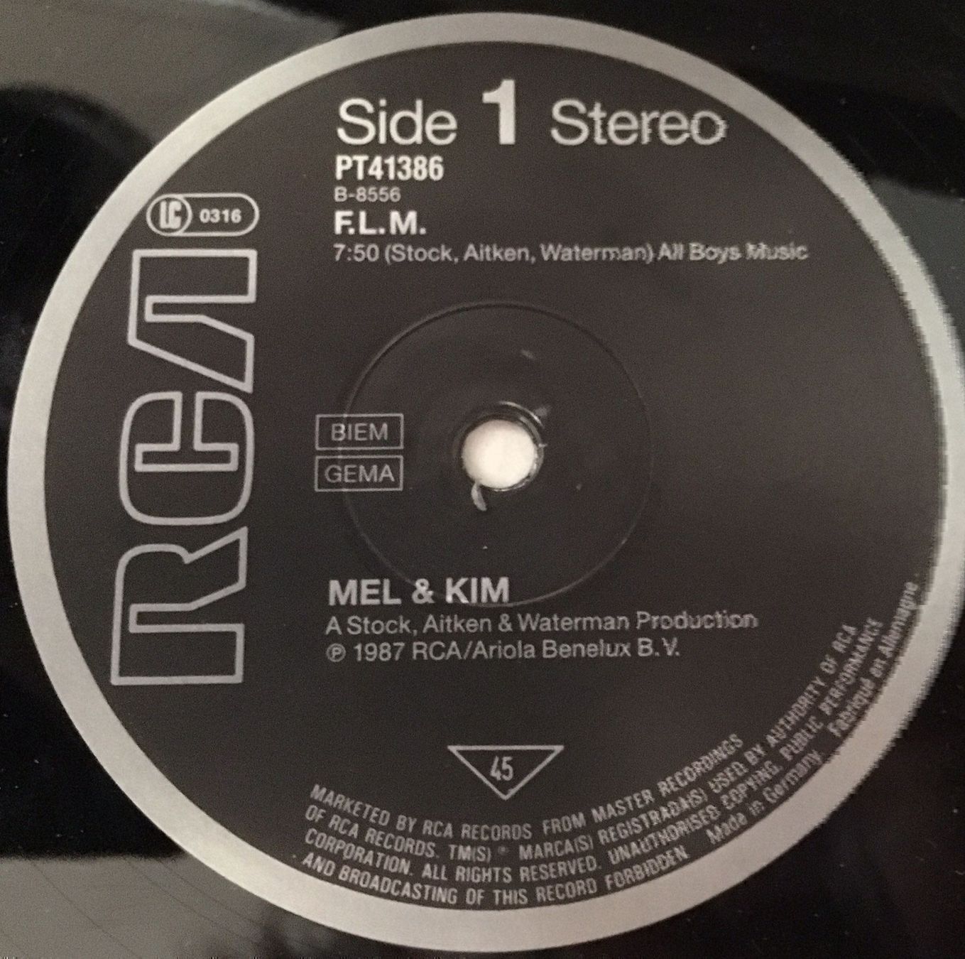 Schallplatten: MEL & KIM - F.L.M. - 33 Tours – Gebraucht aus Bussigny von vinyl-pas-cher 2