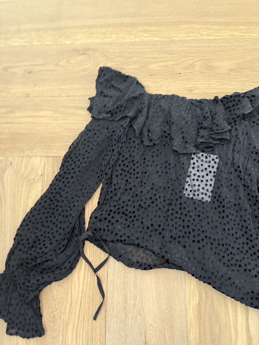 Camicette: Realisation Bluse/ Top Schwarz S, Neu – Nuovo e nell'imballaggio originale da Gümligen venduto da kleiderschrankbe6 4