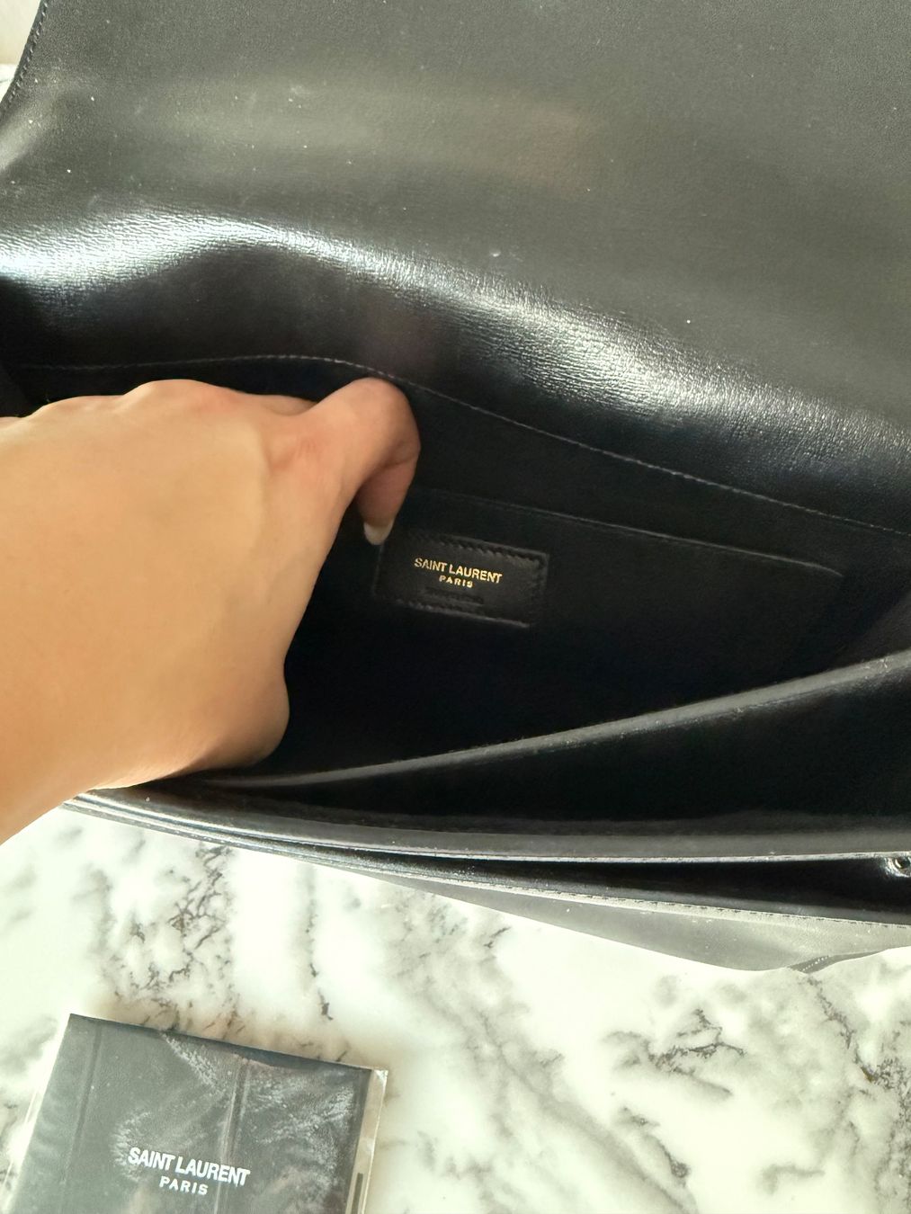 Saint Laurent Borse da donna: Yves Saint Laurent Sunset Medium Glattleder Schwarz – Nuovo (secondo la descrizione) da Zürich venduto da StavesBest 7