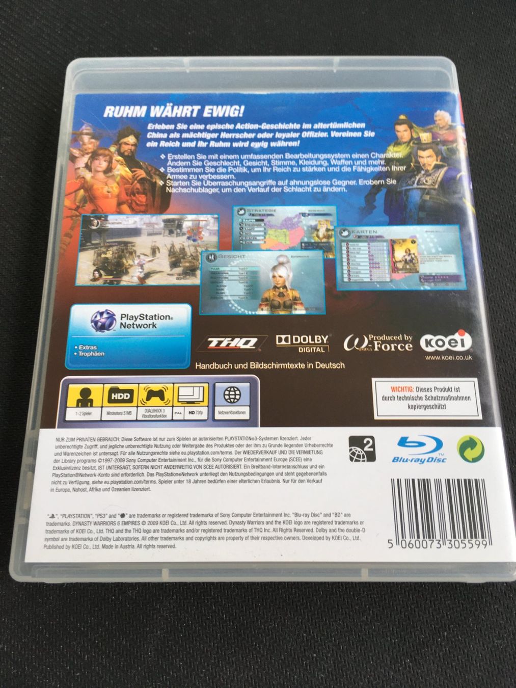 Sony Giochi: Dynasty Warriors 6 Empires - PS3 / Playstation 3 – Usato da St.Gallen venduto da sjosjo 1