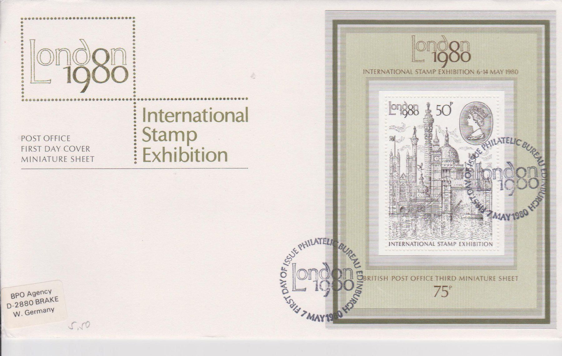 Tutti i francobolli: Internal Stamp Exhibition Londres 1980 – Usato da Pailly venduto da jme99