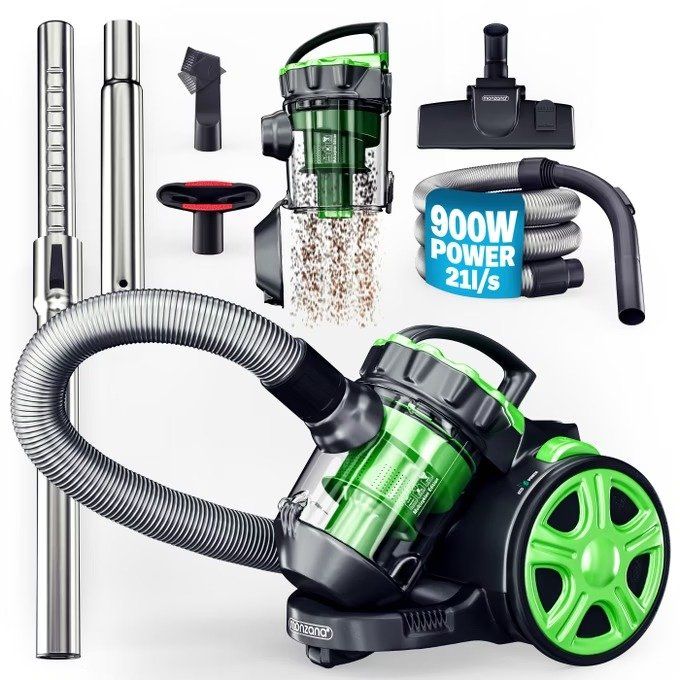 Staubsauger Grün 900 Watt ECO Power 1