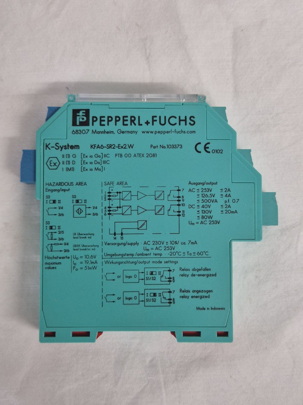 Amplificateurs: Pepperl+Fuchs KFA6-SR2-EX2.W Trennverstärker – D'occasion à Möhlin par ire_526p