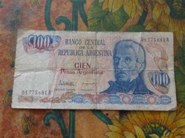 ARGENTINE  (A)  100  Pesos  Billet