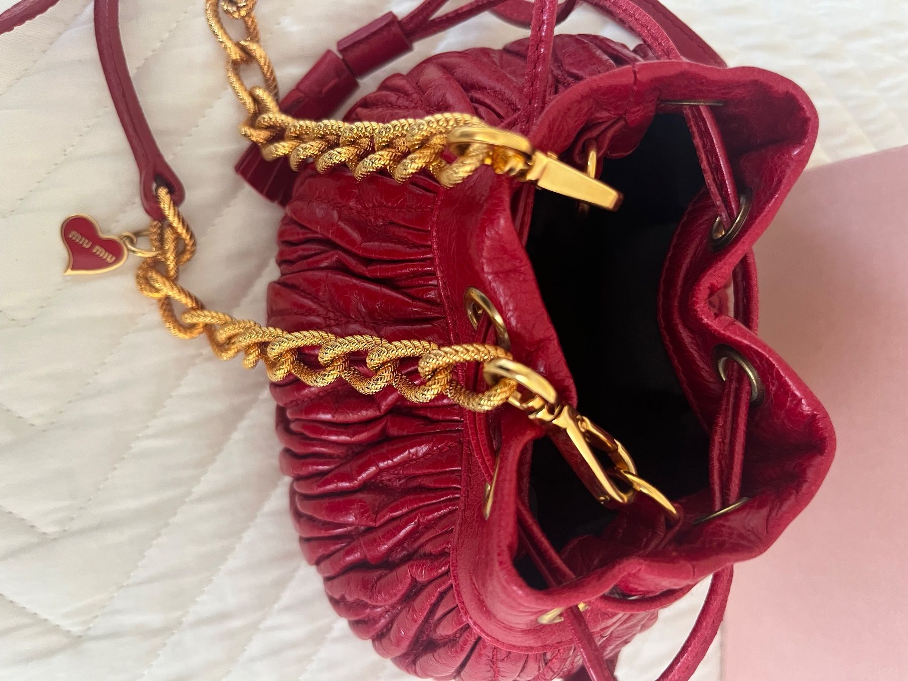 Miu Miu Taschen für Damen: MIU MIU micro-mini-Tasche - rot - Echtleder – Neu (gemäss Beschreibung) aus Bern von Leppi2 2