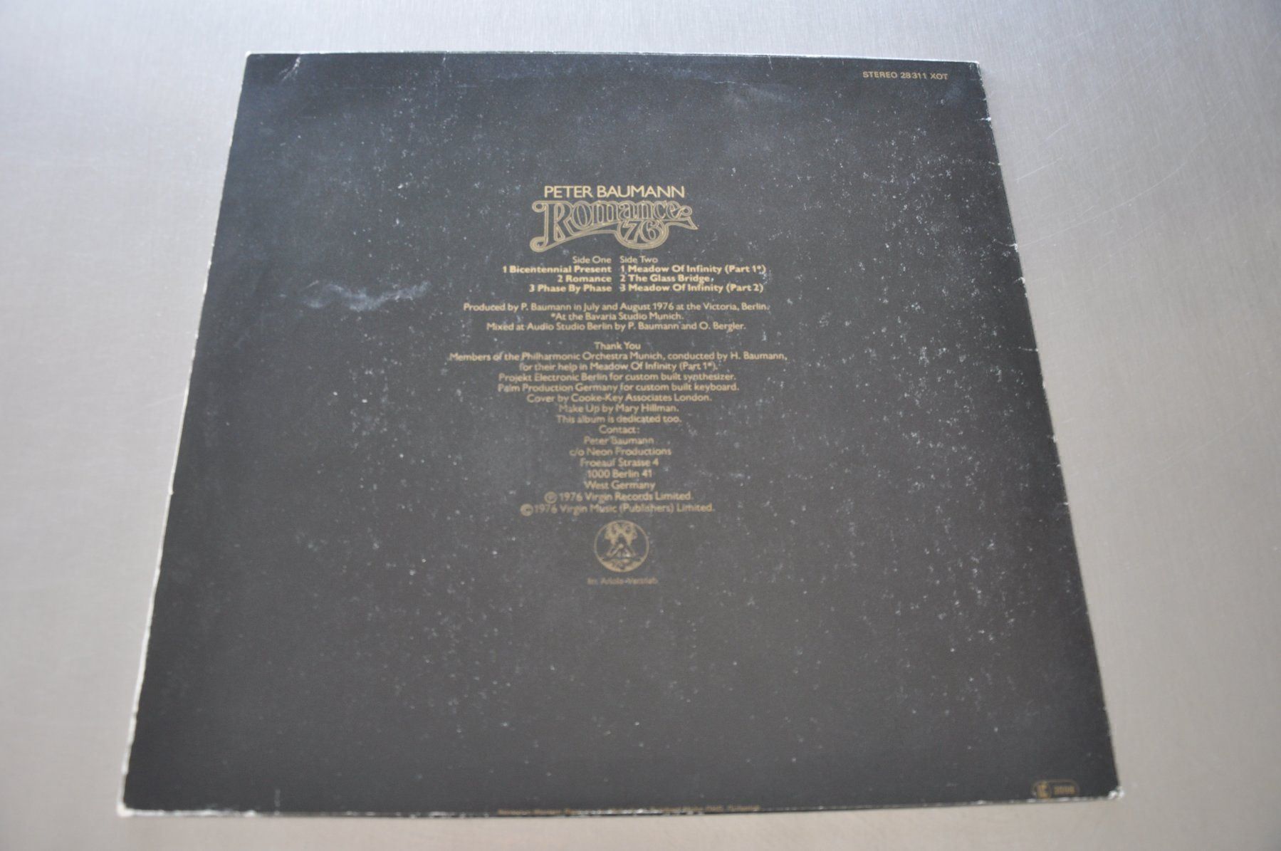 Dischi in vinile: PETER BAUMANN LP ROMANCE 76 – Usato da Sion venduto da jaipur1401 1