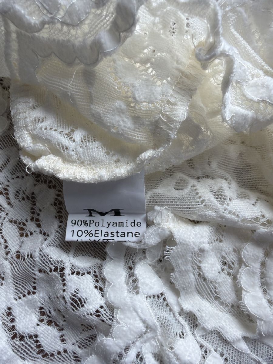 Top: Neu Spitzenshirt weiss Gr. M – Nuovo (secondo la descrizione) da Weggis venduto da Doris 2