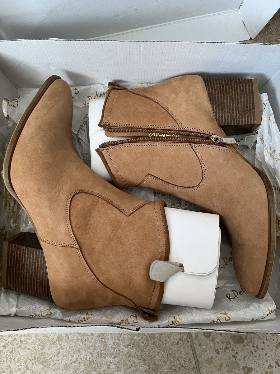 Scarpe da donna: Bottines camel à talons – Usato da Ballens venduto da Annushka26 1