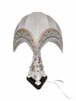Lampe porcelaine abat jour