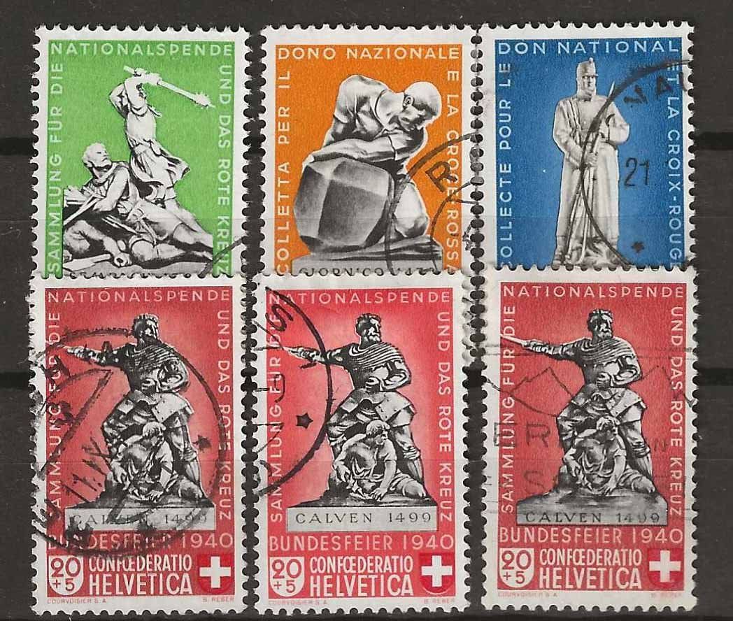 Tutti i francobolli: PP040 - Pro patria 1940  obl. (avec B5C) – Usato da Trélex venduto da Phil_Albert