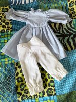 Puppenkleider Puppenrock + lange Unterhosen mit Spitz, 33 cm