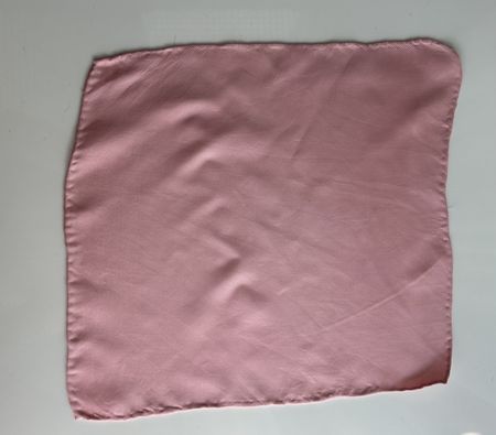 Pink Silk Pocket Square New