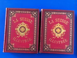 La Suisse illustrée. 1868. 160 Stahlstiche. 2 Prachteinbände