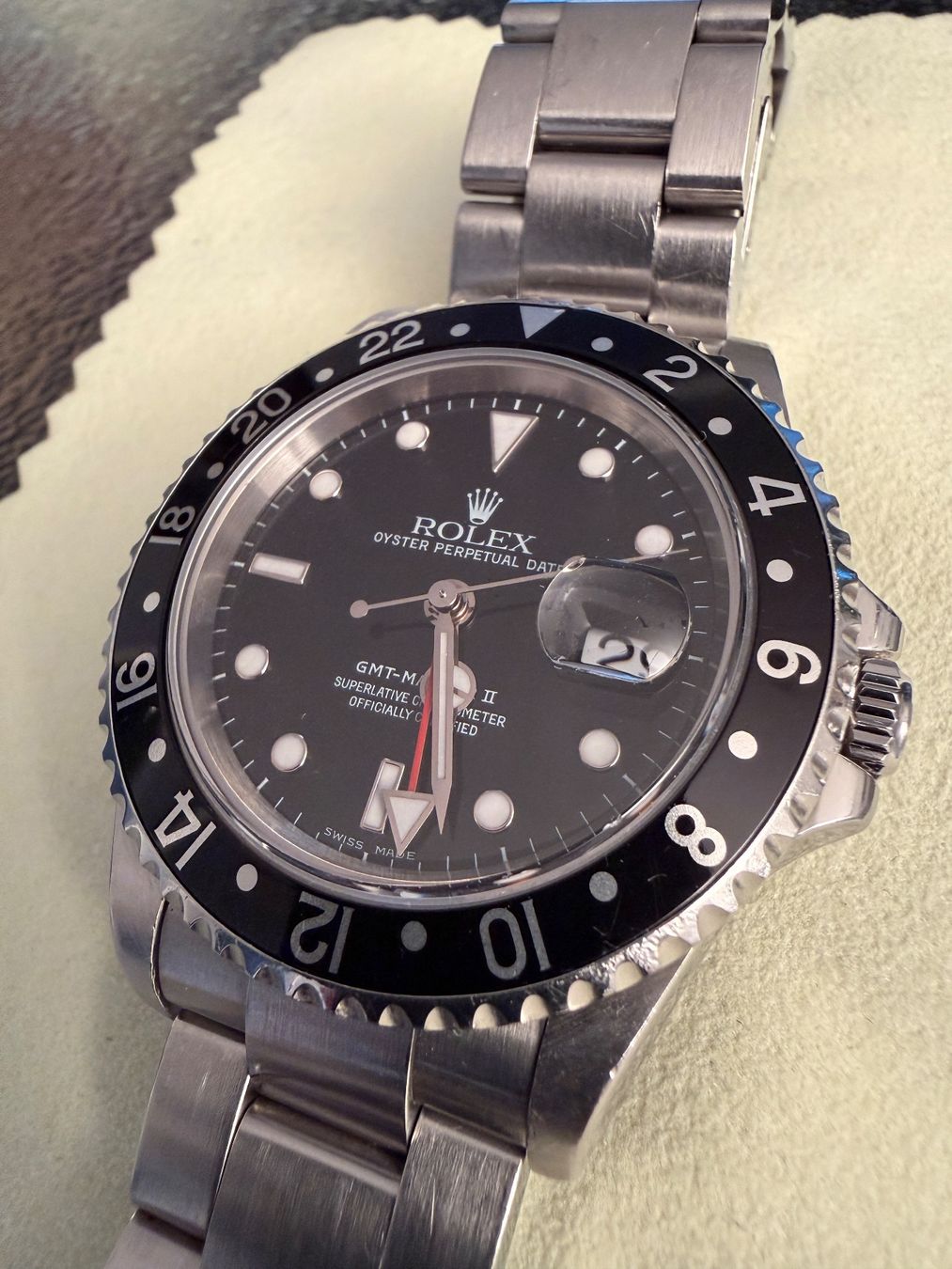Rolex Orologi: Rolex GMT-Master II Ref. 16710 aus Erstbesitz | ab Service – Usato da Zug venduto da Zug-Zurich 2