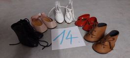 5Paar Puppenschuhe 