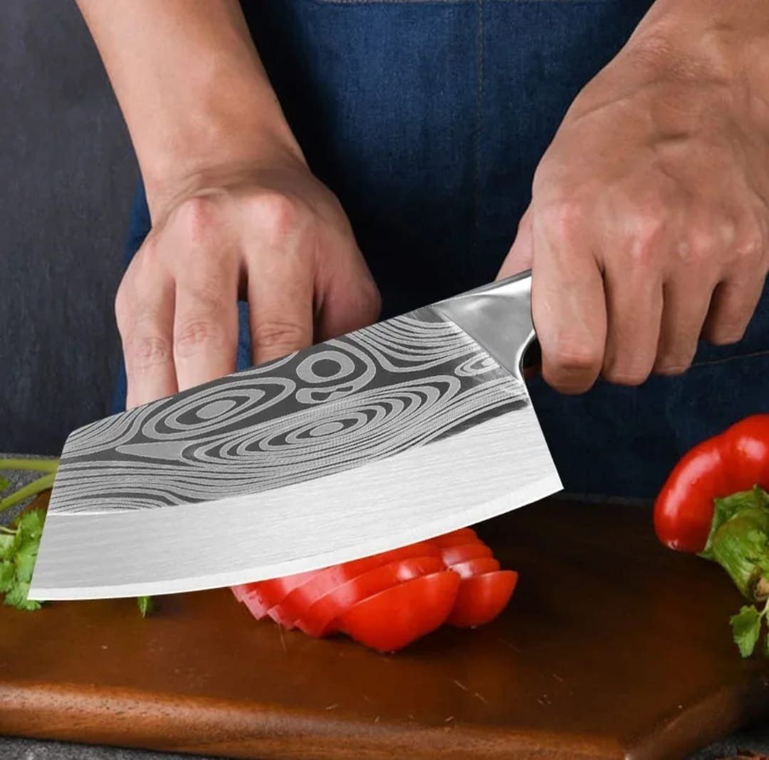 Coltelli da cucina: Hackmesser Küchenmesser Holzgriff Edelstahl – Nuovo e nell'imballaggio originale da Oberentfelden venduto da abz_l7vm 2