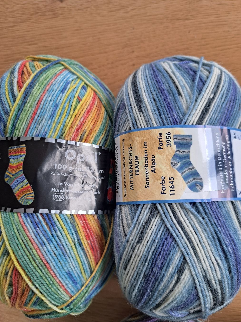 Lana: 4 mal Opal Sockenwolle,Hundertwasser,Zwerger – Nuovo e nell'imballaggio originale da Ebnat-Kappel venduto da Zurk 2
