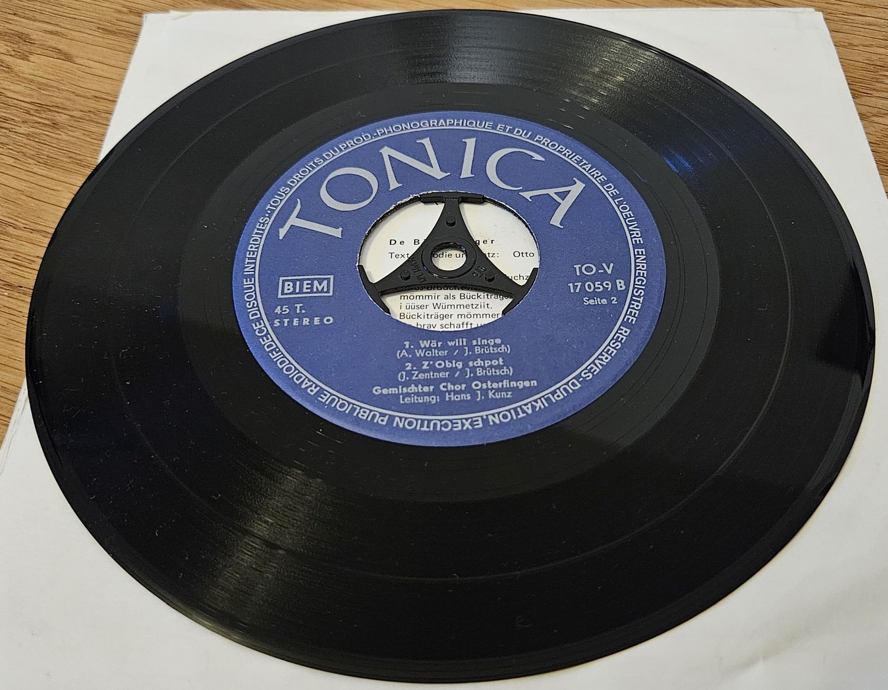 Schallplatten: 2 Vinyl-Single Gemischter Chor Osterfingen – Gebraucht aus Schaffhausen von asyouwestley 4