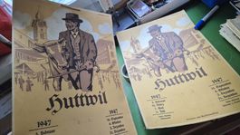 2 Plakate Huttwil Markt 1947 historisch 