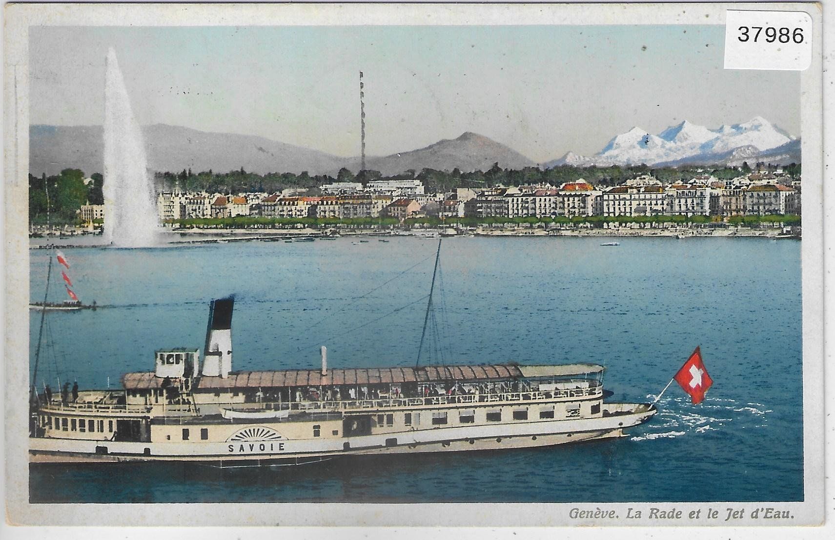 Cartoline postali: Geneve - Bateau-salon "Savoie" Dampfschiff - Litho – Usato da Ettingen venduto da Kartenplanet