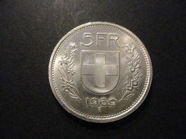 5.- Fr 1969 Dernier 5.- Fr en argent  Top qualité