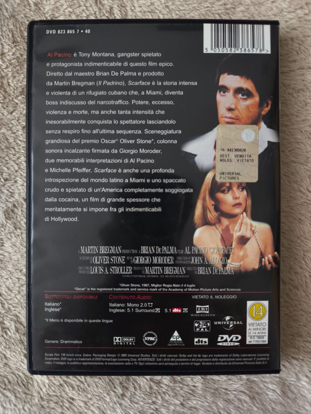 Alle DVDs: SCARFACE DVD ITA/ENG – Neu (gemäss Beschreibung) aus Winterthur von Dr.Pepper01 1
