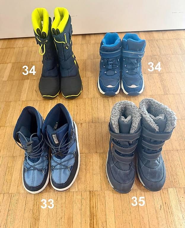 Schuhe für Jungen: verschiedene Winterstiefel Grösse 33, 34 und 35 – Gebraucht aus Zürich von giovannisp