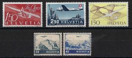 1946 - 1948, POSTEN FLUGPOSTMARKEN **, SBK 250.-+