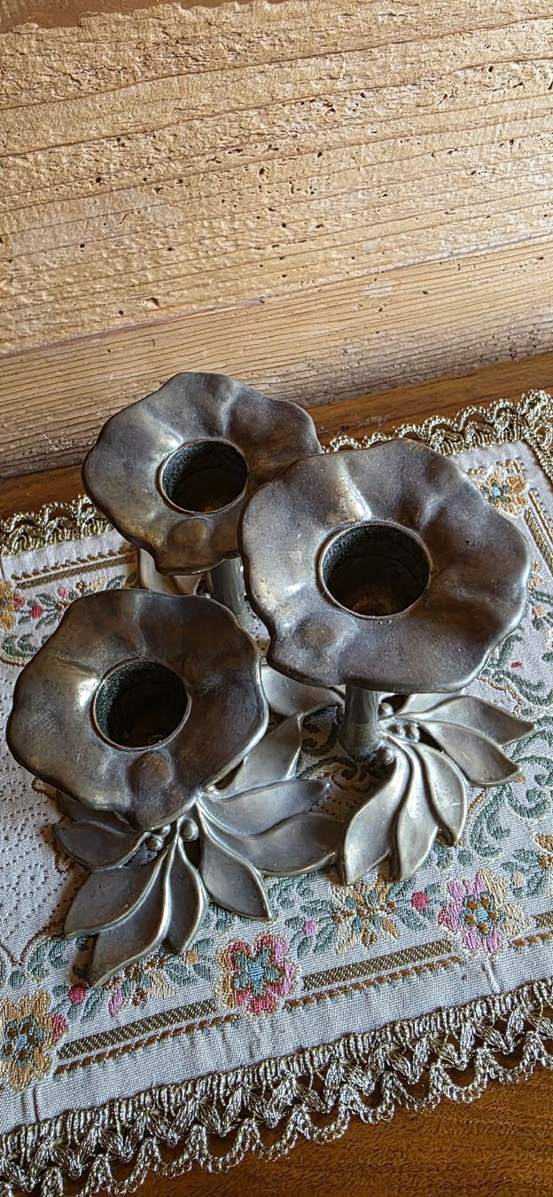 Bougeoirs: Jugendstil Messing Kerzenständer – D'occasion à Wolfhalden par Nati-Nati 1