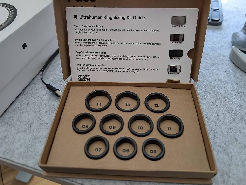 Anelli: Ultrahuman Ring Aster Air  Smart Ring Size 9 – Usato da Zürich venduto da YogaMatt 1