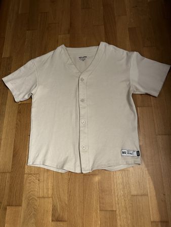 Jack & Jones T-Shirt, Knopfleiste, beige, Grösse S