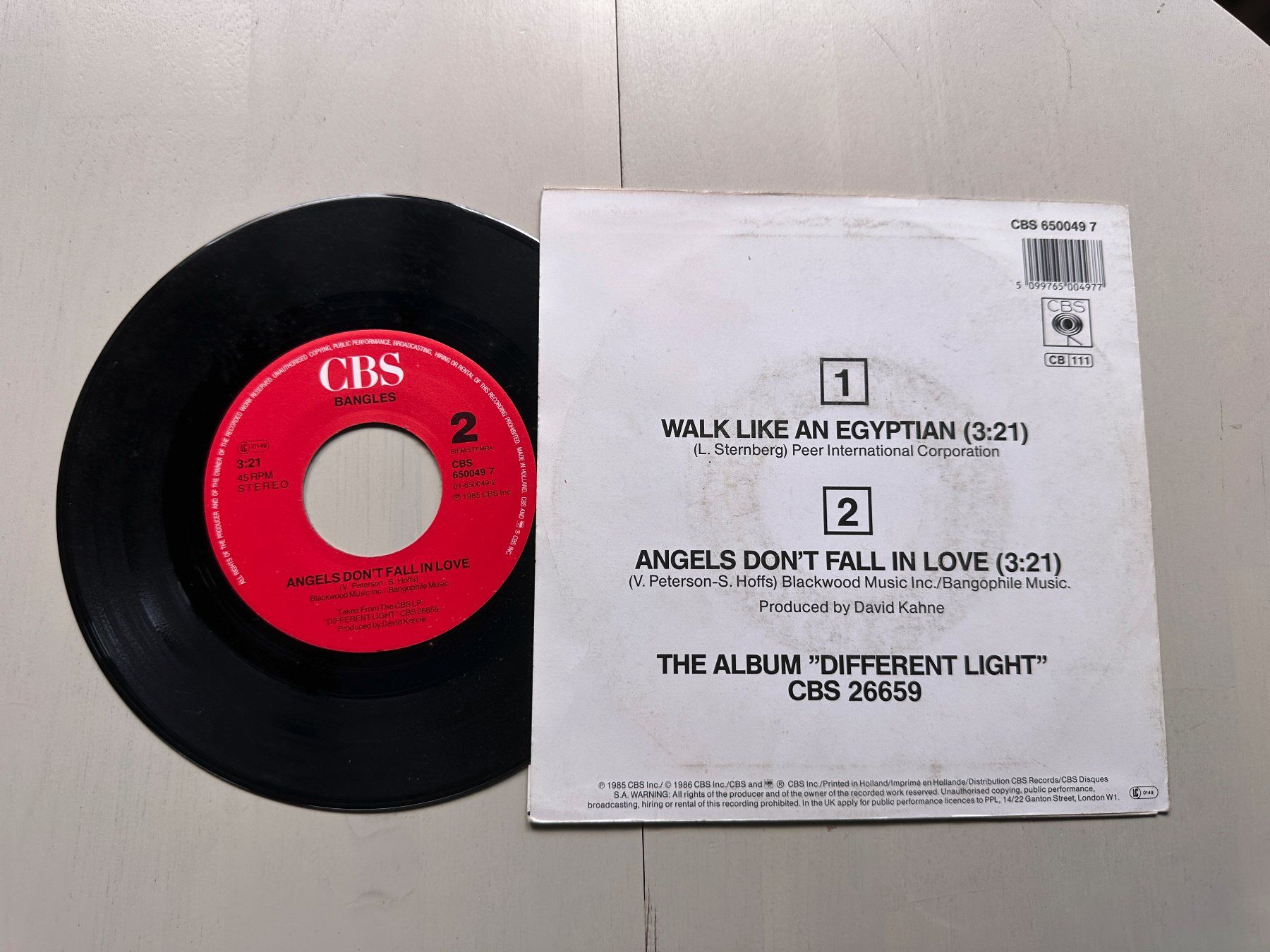 Dischi in vinile: BANGLES tolle Single Walk like an egyptian 80's – Usato da Basel venduto da Partridge 1